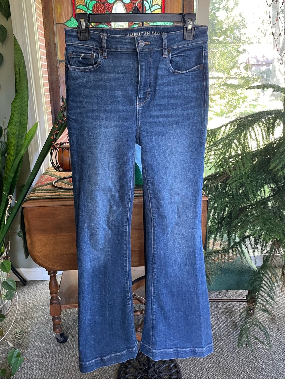 American Eagle Super Hi-Rise Flare Jeans 4S